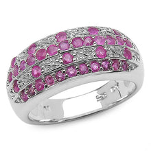 Load image into Gallery viewer, 1.02 Carat Genuine Ruby .925 Sterling Silver Ring
