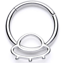 将图片加载到图库查看器，16G 3/8 Alien Spaceship Hinged Segment Ring
