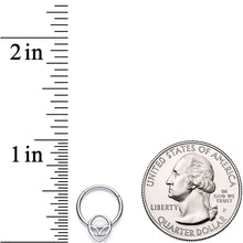 Load image into Gallery viewer, 16G 3/8 Happy Smiling Alien Hinged Segment Ring

