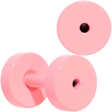 Load image into Gallery viewer, Sweet Pastel Pink Screw Fit Tunnel Plug Set 16G to 19mm
