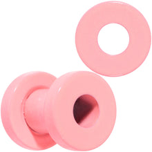 Load image into Gallery viewer, Sweet Pastel Pink Screw Fit Tunnel Plug Set 16G to 19mm
