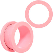 Load image into Gallery viewer, Sweet Pastel Pink Screw Fit Tunnel Plug Set 16G to 19mm
