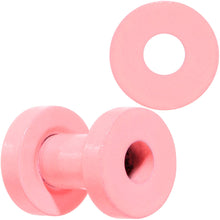 Load image into Gallery viewer, Sweet Pastel Pink Screw Fit Tunnel Plug Set 16G to 19mm
