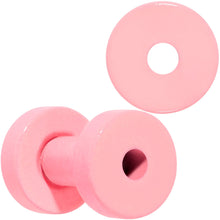 Load image into Gallery viewer, Sweet Pastel Pink Screw Fit Tunnel Plug Set 16G to 19mm

