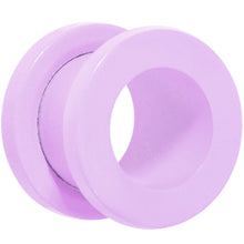Load image into Gallery viewer, Sweet Pastel Purple Screw Fit Tunnel Plug Set 16G to 19mm
