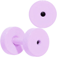 Load image into Gallery viewer, Sweet Pastel Purple Screw Fit Tunnel Plug Set 16G to 19mm
