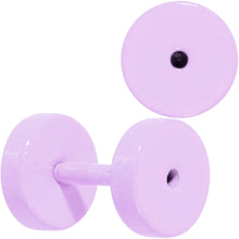 Load image into Gallery viewer, Sweet Pastel Purple Screw Fit Tunnel Plug Set 16G to 19mm
