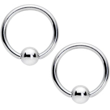 Load image into Gallery viewer, 14G 7/16 1/2 Pink Gem Flowers BCR Barbell Nipple Ring Set of 4
