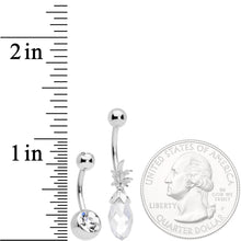 将图片加载到图库查看器，Clear Gem Pineapple Belly Ring Set of 4 Bonus Pack
