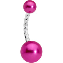 将图片加载到图库查看器，Purple Pearlescent Totally Twisted Belly Ring
