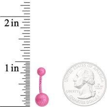 Load image into Gallery viewer, Pink Anodized Tastefully Twisted Belly Ring
