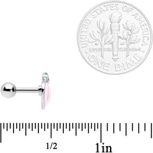 Load image into Gallery viewer, 16G 1/4 Sweet Pink Peach Cartilage Tragus Earring
