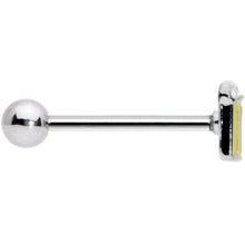 Load image into Gallery viewer, St Patricks Day Frosty Mug of Beer Barbell Tongue Ring
