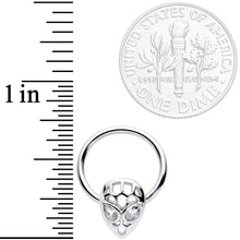 将图片加载到图库查看器，16G 3/8 Clear CZ Gem Openwork Alien Hinged Segment Ring
