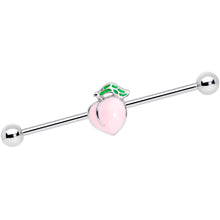 Load image into Gallery viewer, 14G Sweet Sweet Pink Peach Industrial Barbell 38mm
