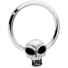 将图片加载到图库查看器，16G 3/8 Halloween Toothy Skull Hinged Segment Ring
