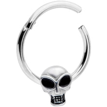 将图片加载到图库查看器，16G 3/8 Halloween Toothy Skull Hinged Segment Ring
