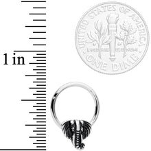 Load image into Gallery viewer, 16G 3/8 Elephant Head Hinged Segment Ring
