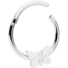 将图片加载到图库查看器，16G 3/8 Spring Butterfly Hinged Segment Ring
