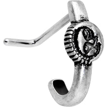 Load image into Gallery viewer, 20G 3/16 Celestial Romance Faux Hoop L Shaped Nose Ring
