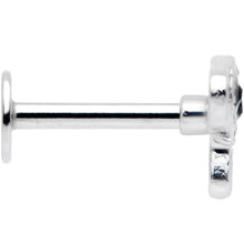 Load image into Gallery viewer, 16G 5/16 CZ Gem Black Eye Elephant Labret Monroe Tragus
