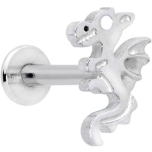 Load image into Gallery viewer, 16G 5/16 Fantastic Dragon Internally Threaded Labret Tragus
