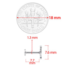 Load image into Gallery viewer, 16G 5/16 Fantastic Dragon Internally Threaded Labret Tragus
