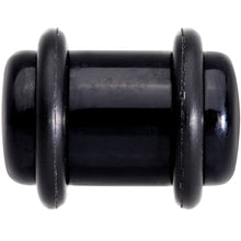 将图片加载到图库查看器，0G Basic Black Acrylic Straight Plug Set
