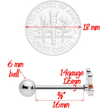 将图片加载到图库查看器，Nerdy Easter Bunny Barbell Tongue Ring
