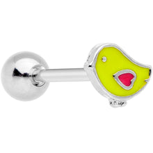 Load image into Gallery viewer, Yellow Pink Easter Chick Barbell Tongue Ring
