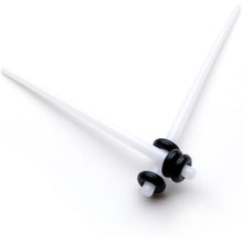 Load image into Gallery viewer, White Acrylic Straight Taper Set Available in Sizes  14G to 00G
