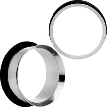 Load image into Gallery viewer, Stainless Steel Single Flare Tunnel Plug Set Available in Sizes  8G to 1
