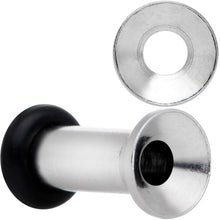 Load image into Gallery viewer, Stainless Steel Single Flare Tunnel Plug Set Available in Sizes  8G to 1
