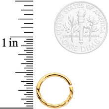 Load image into Gallery viewer, 16G 3/8 Gold Tone Simply Twisted Closure Ring
