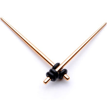 Load image into Gallery viewer, Rose Gold Tone Anodized Straight Taper Set Available in Sizes  14G to 00G
