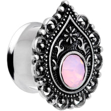 Load image into Gallery viewer, Pink Gem Exotic Teardrop Double Flare Plug Set Sizes 6mm to 16mm
