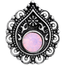 Load image into Gallery viewer, Pink Gem Exotic Teardrop Double Flare Plug Set Sizes 6mm to 16mm
