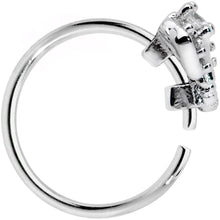将图片加载到图库查看器，20G 5/16 Clear Gem Enticing Elephant Nose Hoop
