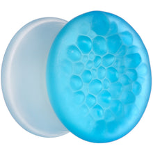 Load image into Gallery viewer, Blue Textured Glass Double Flare Plug Set Sizes 8mm to 25mm

