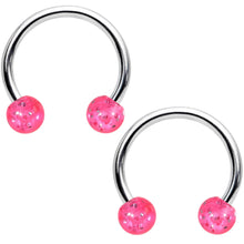 Load image into Gallery viewer, 14G Pink Purple Butterfly Horseshoe Barbell Nipple Ring Set of 4
