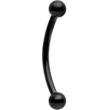 Load image into Gallery viewer, 16G 1/2 Black Curved Barbell
