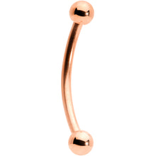 将图片加载到图库查看器，16G 1/2 Rose Gold Tone Curved Barbell
