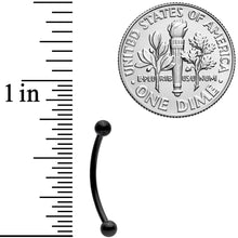 将图片加载到图库查看器，16G 9/16 Black Curved Barbell
