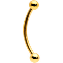 Load image into Gallery viewer, 16G 9/16 Gold Tone Curved Barbell
