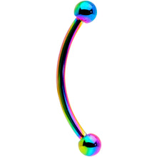 将图片加载到图库查看器，16G 9/16 Rainbow Curved Barbell
