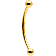 Load image into Gallery viewer, 16G 5/8 Gold Tone Curved Barbell
