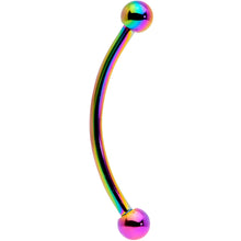 Load image into Gallery viewer, 16G 5/8 Rainbow Curved Barbell
