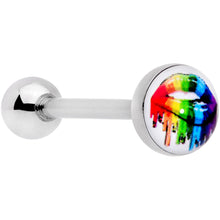 Load image into Gallery viewer, Rainbow Lips Barbell Tongue Ring
