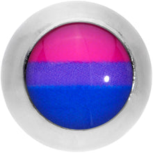Load image into Gallery viewer, 16G 1/4 Pink Purple Blue Bisexual Pride Flag Cartilage Tragus

