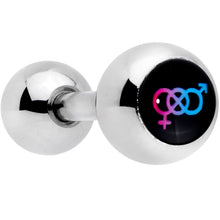 将图片加载到图库查看器，16G 1/4 Bisexual Pride Flag Cartilage Tragus Earring
